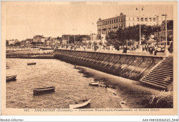 AAXP4-33-0338 - ARCACHON - Nouveau Boulevard -Promenade Et Grand Hotel - Arcachon