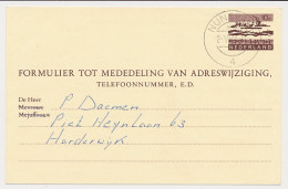 Verhuiskaart G. 33 Nunspeet - Harderwijk 1966 - Postal Stationery