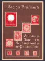Berlin Deutsches Reich Privatganzsache 1. Tag D. Briefmarke Reichsverband D. - Storia Postale