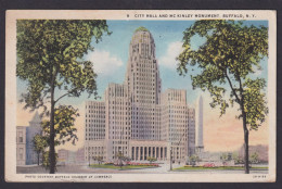 Buffalo New York USA Ansichtskarte City Hall Mc.Kinley Monument Morschheim - Andere & Zonder Classificatie