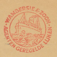 Meter Cover Netherlands 1963 Shipping Company Wambersie - Ships