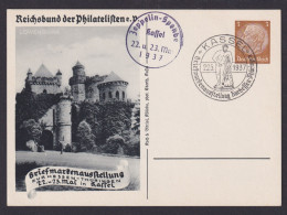 Kassel Deutsches Reich Privatganzsache Philatelie Briefmarkenausstellung SST - Cartas & Documentos