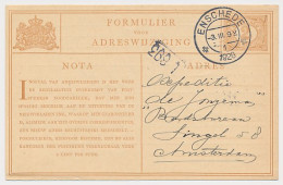Verhuiskaart G. 3 Enschede - Amsterdam 1926 - Postal Stationery