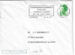 Championnat De FRANCE 1987   Flamme Annonce - Wielrennen