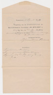 Postblad G. 1 Particulier Bedrukt Overveen 1896 - Postwaardestukken