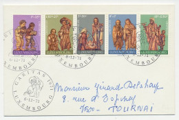 Cover / Postmark Luxembourg 1971 Jesus - Mary - Joseph - The Shepherds - The Three Wise Man - Noël