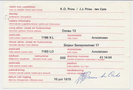 Verhuiskaart G. 44 Particulier Bedrukt Groningen 1979 - Ganzsachen