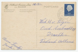 Postagent SS Maasdam 1966 : Naar Drachten - Zonder Classificatie
