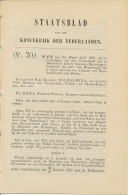 Staatsblad 1895 : Spoorlijn Alkmaar - Heerhugowaard - Hoorn - Documenti Storici