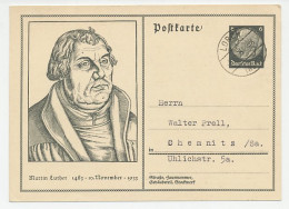 Postal Stationery Deutsches Reich / Germany 1933 Martin Luther - Hermann Sieger - Autres & Non Classés