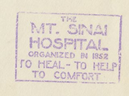 Meter Top Cut USA 1938 Mt Sinai - Hospital - Autres & Non Classés