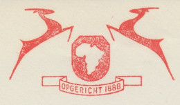 Meter Cut Netherlands 1954 South Africa - Globe - Gazelle - Springbuck - Ohne Zuordnung