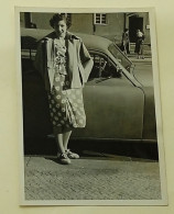A Girl In Front Of A Car - Berlin 1953. - Anonymous Persons