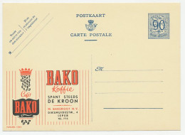 Publibel - Postal Stationery Belgium 1951 Coffee - Bako - Sonstige & Ohne Zuordnung