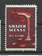 SCHWEIZ 1960 Grazer Messe Fair Vignette Werbemarke * - Cinderellas