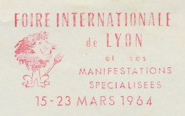 Meter Cover France 1964 International Fair Lyon - Lion - Ohne Zuordnung