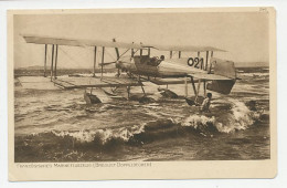 Fieldpost Postcard Germany 1916 French Naval Plane - Breguet Biplane - WWI - Militaria