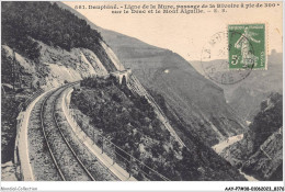AAYP7-38-0647 - LIGNE-DE-LA-MURE - Passage De La Rivoire A Pic De 300M-Sur Le Drac Et Le Mont Aiguille - La Mure