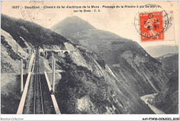 AAYP7-38-0605 - Chemin De Fer Electrique De La MURE - Passage De La Rivoire A Pic Sur Le Drac - La Mure