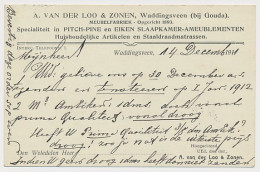 Firma Briefkaart Waddingsveen 1911 - Meubelfabriek - Unclassified