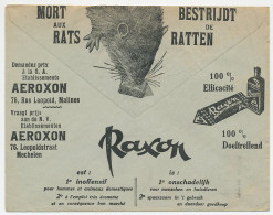 Postal Cheque Cover Belgium 1935 Rat Poison - Pesticide - Telephone - Autres & Non Classés
