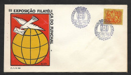 Portugal Cachet Commémoratif  Expo Philatelique Funchal Madère Madeira 1965 Event Postmark Philatelic Expo - Postal Logo & Postmarks