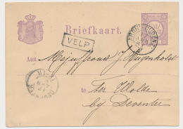 Trein Haltestempel Velp 1881 - Covers & Documents