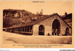 AAYP6-38-0524 - CREMIEU - Les Vieilles Halles - Dans Le Fond - La Tour Saint Hippolyte - Crémieu