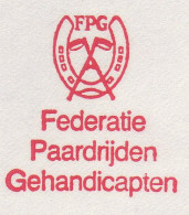 Test Meter Strip Netherlands 1980 Federation Horse Riding Disabled People - Hípica