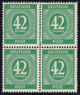 Alliierte Besetzung Mi.930 Deutschland 42 Pfg.1946 Postfrisch 4er Block   (22353 - Other & Unclassified