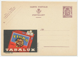 Publibel - Postal Stationery Belgium 1948 Cigarette - Tabalux - Tigra - Tiger - Tabac