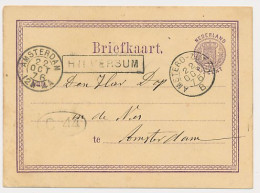 Trein Haltestempel Hilversum 1876 - Briefe U. Dokumente