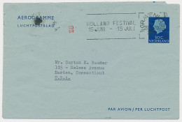 Luchtpostblad G. 15 Den Haag - Darien USA 1963 - Postwaardestukken