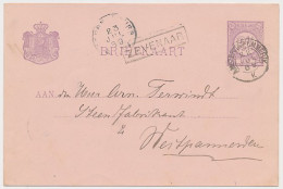 Trein Haltestempel Zevenaar 1889 - Cartas & Documentos