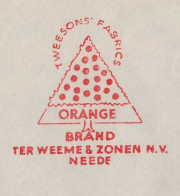 Meter Cover Netherlands 1951 Oranges - Orange Tree - Neede - Frutas