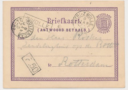 Trein Haltestempel Zwolle 1875 - Cartas & Documentos