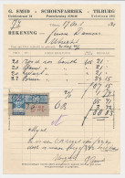 Omzetbelasting 4.- GLD - Tilburg 1936 - Fiscaux