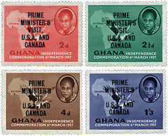 33544 MNH GHANA 1958 VISITA DEL PRESIDENTE NKRUMAH A ESTADOS UNIDOS - Ghana (1957-...)
