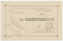 Naamstempel Nieuw - Hellevoet 1893 - Briefe U. Dokumente