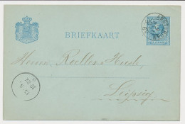 Briefkaart G. 25 Amsterdam - Duitsland 1881 - Material Postal