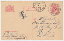 Briefkaart G. Dendermonde Belgie - Haarlem 1919 - T / Taxe - Postal Stationery