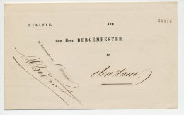 Naamstempel Ommen 1870 - Lettres & Documents