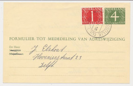 Verhuiskaart G. 26 Maartensdijk - Delft 1964 - Ganzsachen