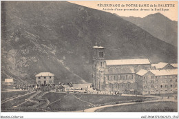 AAZP10-37-875 - Pelerinage De NOTRE DAME DE LA SALETTE- Arrivee D'Une Procession Devant La Basilique  - La Salette