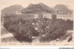 AAYP9-38-0819 - GRENOBLE - La Place Victor-Hugo - Les Forts Et Le Saint-Eynard - Grenoble