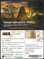 Indonesia 2024 Taman Saraswati,Bali,Water Palace,Hindu Temple, Architecture, Postcard,Address To India (**) Indien Inde - Indonesië