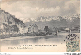 AAYP9-38-0817 - GRENOBLE - L'Isere Et La Chaine Des Alpes - Grenoble