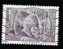 1953 Brown Bear  Michel FI 419 Stamp Number FI B121 Yvert Et Tellier FI 402 Stanley Gibbons FI 519 Used - Oblitérés