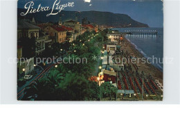 72503863 Pietra Ligure Fliegeraufnahme Strand Und Seepromenade Firenze - Other & Unclassified