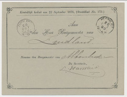 Abbenbroek - Kleinrondstempel Heenvliet 1890 - Non Classés